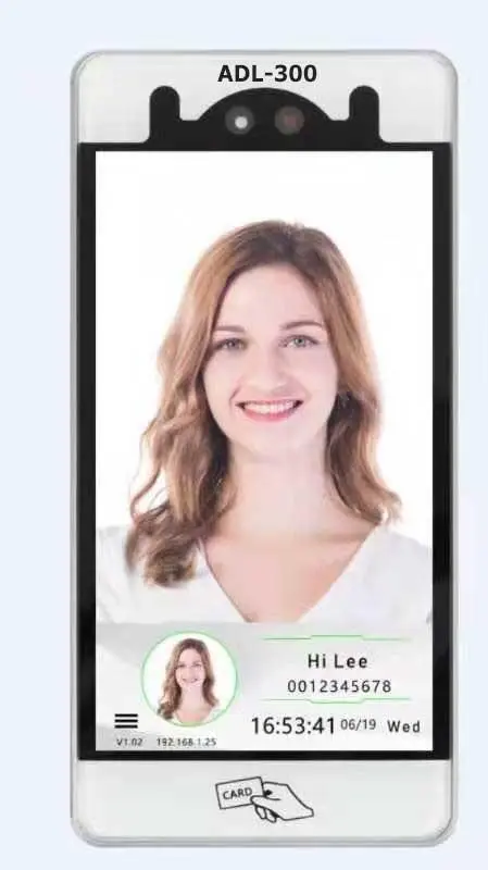 ADL 300 yuz tanima terminali - Web PDKS uyumlu is yeri giris cikis kontrol cihazi