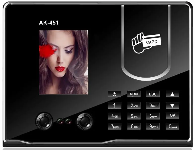 AK 451 gelismis yuz tanima terminali - Web PDKS uyumlu yuksek kapasiteli cihaz